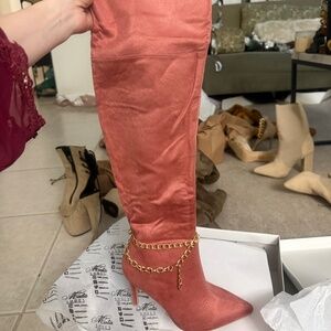 Mata Shoes Fashion Nova Danger Pink Suede Sexy